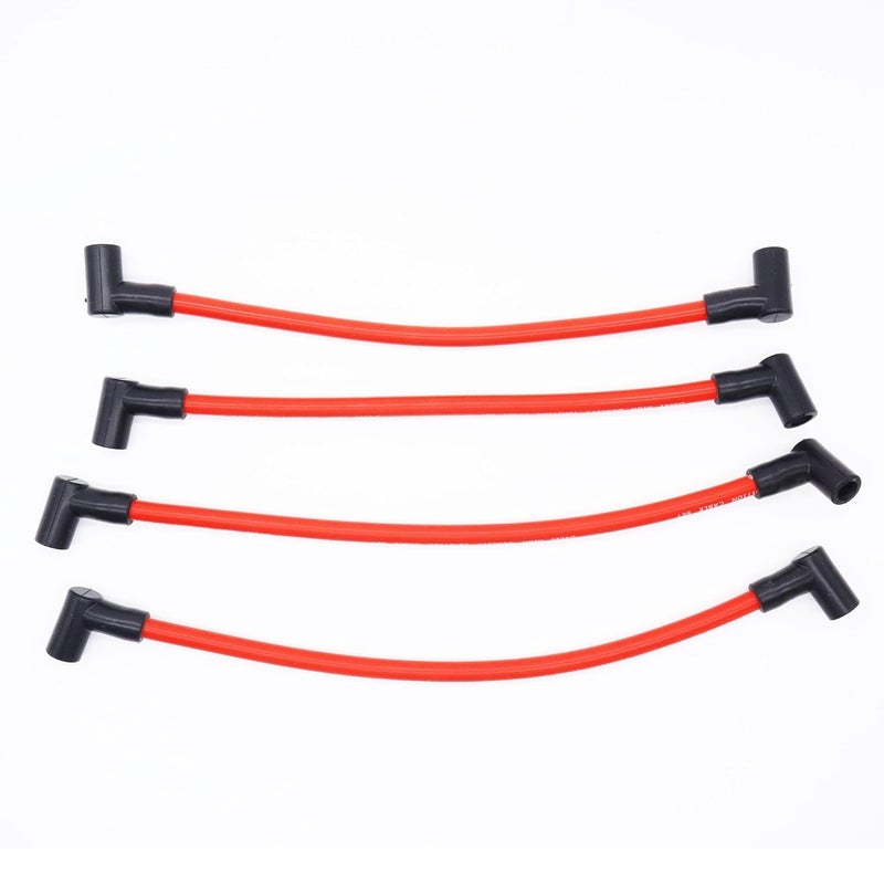 OXCANO 18-8839 4pcs 0mm Lead Wire Spark Plug Compatible with Johnson Evinrude 90 115 HP Outboard Engines Replacement for 9-28092 - Image 1